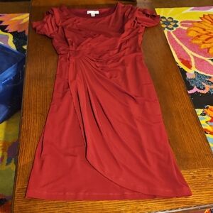 Dress Barn Asymmetrical Red Dress